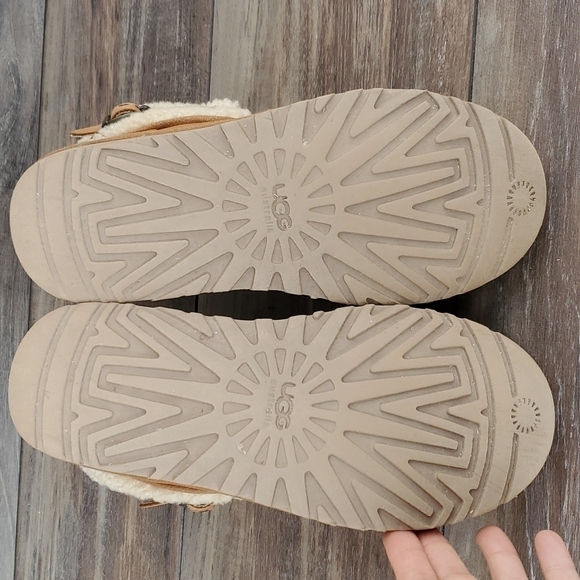 Ugg Australia Jocelin Shearling Buckle Boots ankle booties shoes sz 7 - Picture 10 of 14